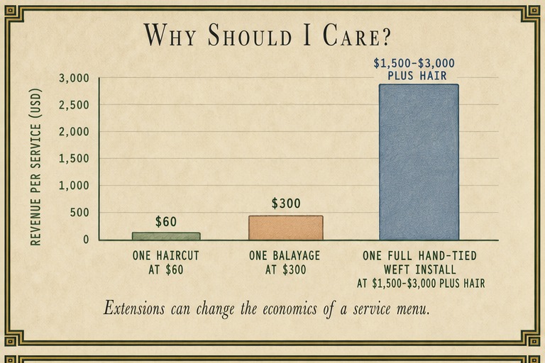 Extensions revenue comparison chart from the curriculum